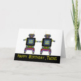ツインロボット誕生日10歳 カード