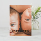 ツイン大喜びありがとう写真誕生 案内状 (スタンド正面)