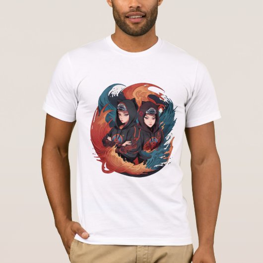 ツイン忍者シスター2023 Tシャツ (正面)