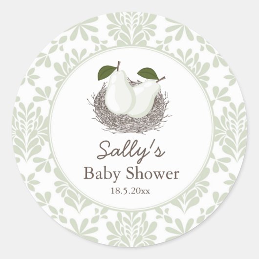 ツイン梨のネストシール ラウンドシール (正面)