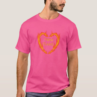 ツイン火炎ハート Tシャツ