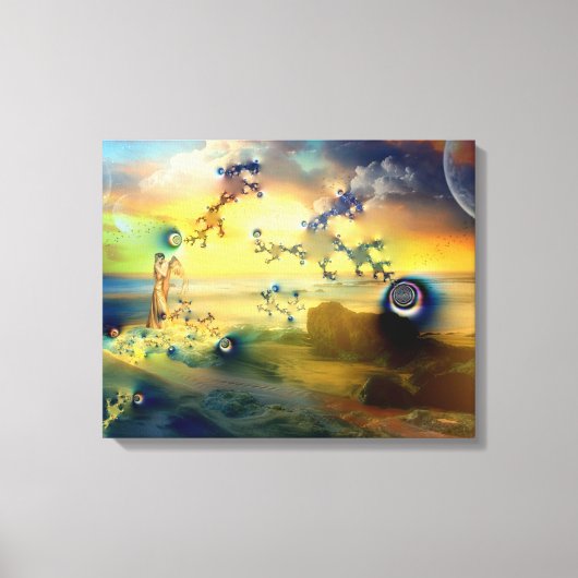 ツイン炎が最初に満たされたとき – Canvas Print キャンバスプリント (正面)