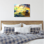 ツイン炎が最初に満たされたとき – Canvas Print キャンバスプリント (インサイチュ (寝室))