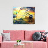 ツイン炎が最初に満たされたとき – Canvas Print キャンバスプリント (インサイチュ (リビング))