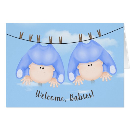 ツイン男の赤ちゃんオンライン (正面横)