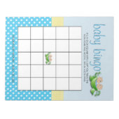 ツイン男の赤ちゃんシャワー赤ちゃんシャワーゲーム ノートパッド (正面)