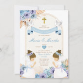 ツイン祈ガール初の聖体青フローラ 招待状 (正面)