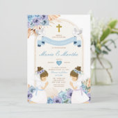 ツイン祈ガール初の聖体青フローラ 招待状 (スタンド正面)