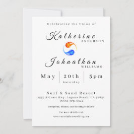 ツイン結婚フレームテーマ- 招待状