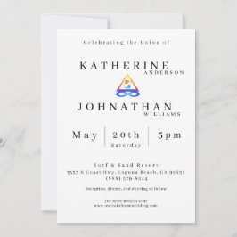 ツイン結婚フレームテーマ- 招待状