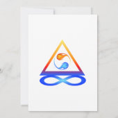 ツイン結婚フレームテーマ- 招待状 (裏面)