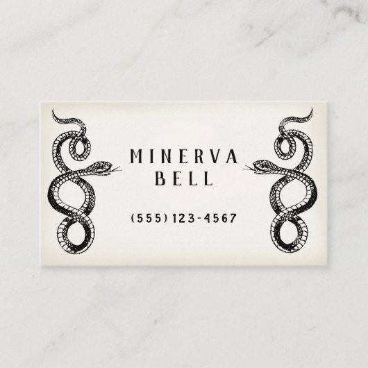 ツイン蛇 名刺 (正面)