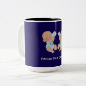 ツイン誇りを持ったグランダ ツートーンマグカップ (正面左)