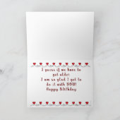 ツイン誕生日愛あなたと分かち合う！ カード (内部)