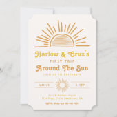 ツイン誕生日招待状 |ボホツイン招待状 招待状 (正面)