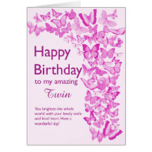 ツイン誕生日蝶