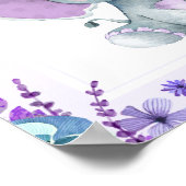 ツイン象おむつラッフル赤ちゃんシャワーゲームサイン ポスター (角)