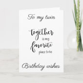 **ツイン**お祝前は「US」 カード (正面)