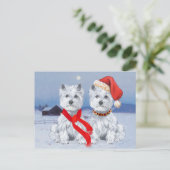 ツイン・ウェスティーズ・オン・ア・ウィントリー夕べ ポストカード (スタンド正面)