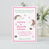 ツイン・ガールズ・バース・アナウンス 招待状 (スタンド正面)