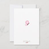 ツイン・ガールズ・バース・アナウンス 招待状 (裏面)