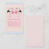 ツイン・ガール・ストークの本 エンクロージャーカード (正面/裏面)