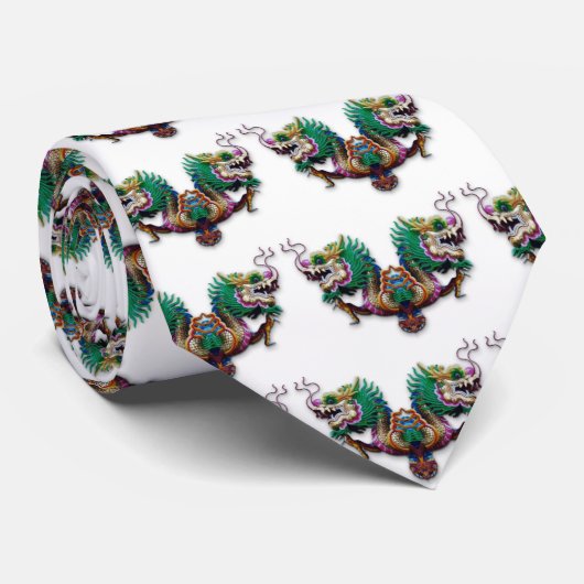 ツイン・ドラゴン ネクタイ (ロール)