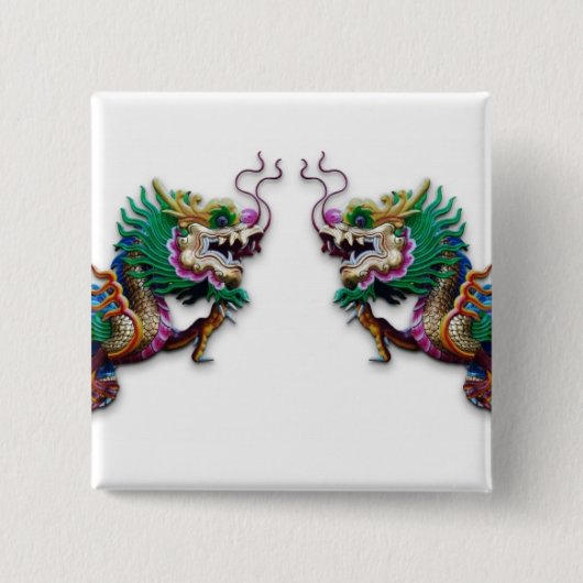 ツイン・ドラゴン 缶バッジ (正面)