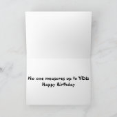 ツイン·ノー·ウーン·メジャー·トゥ·ユー(誕生日) カード (内部)