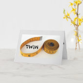 ツイン·ノー·ウーン·メジャー·トゥ·ユー(誕生日) カード (黄色い花)