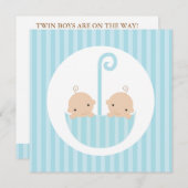 ツイン·ボーイズ·イン·ブルー·アンブレラ 招待状 (正面/裏面)