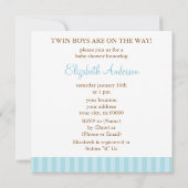 ツイン·ボーイズ·イン·ブルー·アンブレラ 招待状 (裏面)