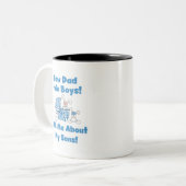 ツイン・ボーイズ・ニューダッド・Tシャツと贈り物 ツートーンマグカップ (正面左)