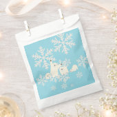 ツイン・ポーラーベアーベビーベビーシャワー フェイバーバッグ (クリップ留めされた状態)