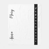 ツイン・マイルストーモダンンの成長男女兼用グラフ フリースブランケット (正面)