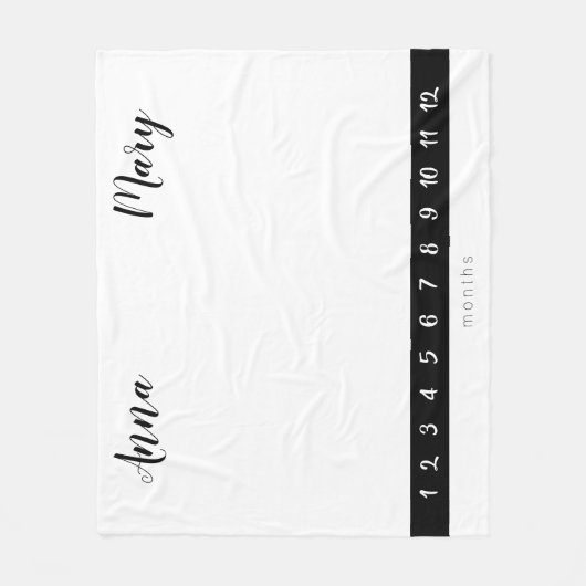 ツイン・マイルストーモダンンの成長男女兼用グラフ フリースブランケット (正面)