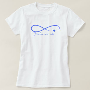 ツイン・ラブが女性のスタイル・シャツを決して終えない Tシャツ