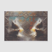 ツイン・ロングシップMetalwork Decompage 薄葉紙 (正面)