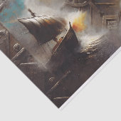 ツイン・ロングシップMetalwork Decompage 薄葉紙 (詳細)