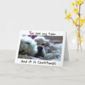 ***ツイン***今までにク最高のリスマスを希望 カード (黄色い花)