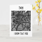 ***ツイン***楽しむ乗り誕生日のご希望 カード (黄色い花)