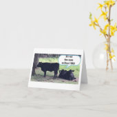 **ツイン**私が直接ハッピーバースデーを言うことができれば カード (黄色い花)