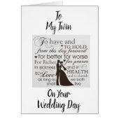 ***ツイン*****結婚式の日に*** (正面)