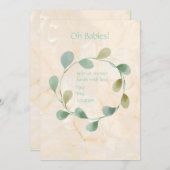 ツインOhベビーベビーシャワー招待状 シーズンカード (正面/裏面)