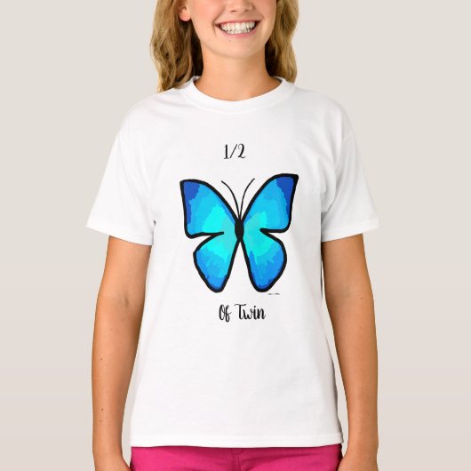 ツインTシャツの1/2 Tシャツ (正面)