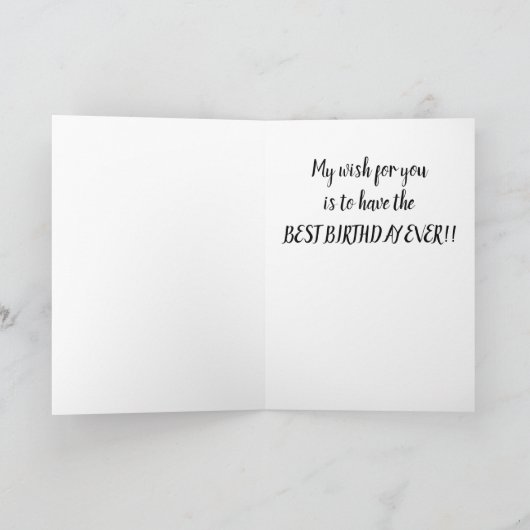 ***ツインUは私にとって全世界を意味する*** カード (内部)