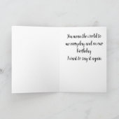 ***ツインUは私にとって全世界を意味する*** カード (内部)