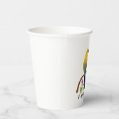 ツイートと美味しい水の色の鳥とブランチのバグ 紙コップ (右)