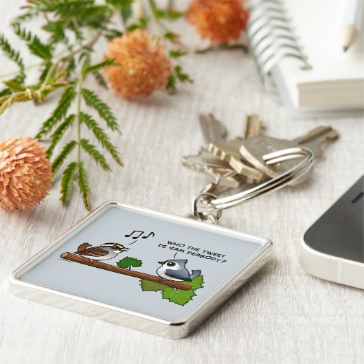 ツイートは誰だ? キーホルダー (側面)