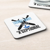 ツイートを減らす、'X'ceptional.w コースター (左側)